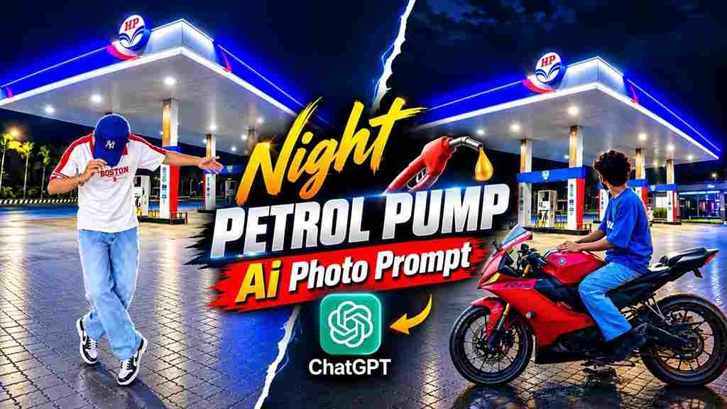 night petrol pump